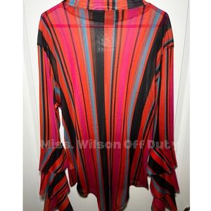 It’s Fashion Metro Striped sheer see through Bodysuit